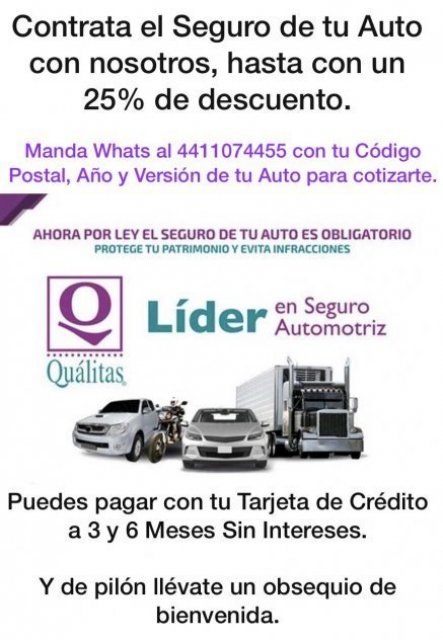 MONDRA SEGUROS DE VEHICULOS QUALITAS JALPAN