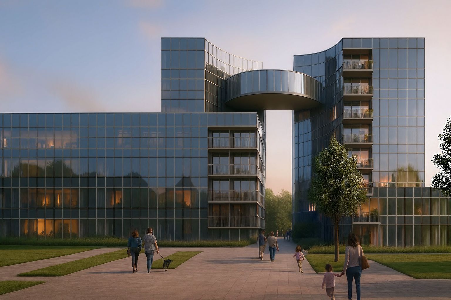 Render del desarrollo Distrito Cielo